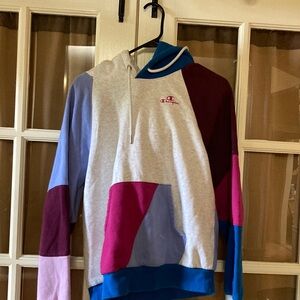 Champion, color block, hoodie, size small